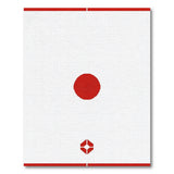Bold Red Circle Geometric Area Rug