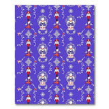 Whimsical Nutcracker Soldiers Purple Area Rug