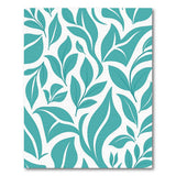 Teal Leaves Area Rug