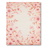 Blush Pink Cherry Blossom Floral Rug