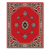 Medallion Traditional Persian Ornate Red Persian Medallion Area Rug