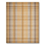 Rustic Farmhouse Brown Tan Plaid Woven Area Rug
