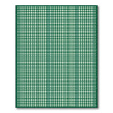 Green White Gingham Checkered Rustic Farmhouse Area Rug