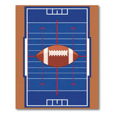 Multi-color and Patterns Football Field Area Rug