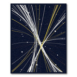 Multi-color and Patterns Navy Starburst Geometric Area Rug