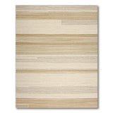 Beige Neutral Horizontal Stripe Area Rug