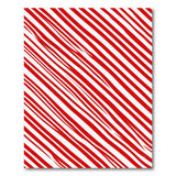 Geometric Modern Red Bold Red White Diagonal Stripe Area Rug
