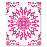 Pink Pink Floral Mandala Area Rug