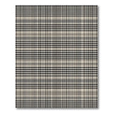 Distressed Vintage Plaid Distressed Black White Plaid Area Rug