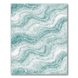 Teal Marble Swirl Area Rug