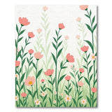 Blush Pink Cosmos Floral Area Rug