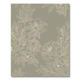 Vintage Peony Line Art Area Rug