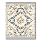 Gold Geometric Southwestern Area Rug