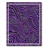 Hypnotic Purple Wave Abstract Area Rug