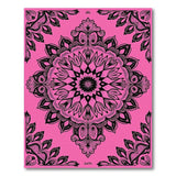 Intricate Pink Mandala Boho Area Rug