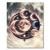 Mystic Moon Phases Mandala Area Rug