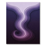 Purple Layered Wave Spiral Area Rug