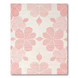 Abstract Pink Floral Area Rug