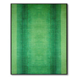 Gradient Green Crocodile Scale Area Rug
