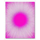 Vibrant Pink Sunburst Area Rug