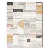 Modern Geometric Abstract Multi-color and Patterns Area Rug