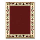 Ornate Red Persian Border Rug