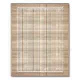 Beige Neutral Grid Checkered Area Rug