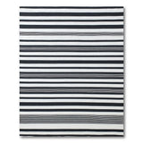 Bold Black White Striped No. 36 Area Rug