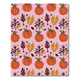 Pink Whimsical Pink Pumpkin Patch Area Rug
