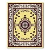 Elegant Cream Persian Medallion Area Rug