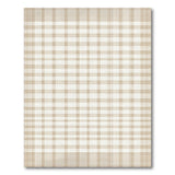 Beige and Neutral Distressed Beige Gingham Checkered Area Rug