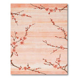 Delicate Pink Cherry Blossom Branch Rug