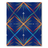 Geometric Modern Multi-color and Patterns Rainbow Starburst Geometric Area Rug