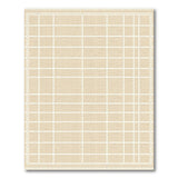 Geometric Modern Beige and Neutral Beige Gridline Geometric Area Rug