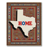 Texas 'HOME' Silhouette Traditional Persian Area Rug
