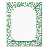 Green Leaf Vine Border Area Rug