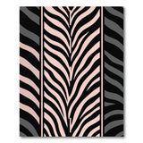 Pink Zebra Stripe Area Rug