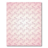 Pink Cursive Script Swirl Area Rug