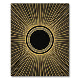 Gold and Silver Golden Eclipse Sunburst Area Rug