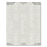 Grey Geometric Stripe Abstract Area Rug