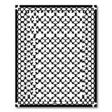 Geometric Modern Black and White Intricate Black White Geometric Lattice Rug