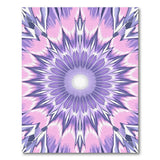 Purple Pink Radiant Mandala Area Rug