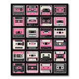 Pink Retro Pink Cassette Tape Area Rug