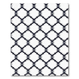 Black Moroccan Trellis Area Rug