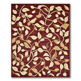 Floral Vintage Red Floral Vine Area Rug