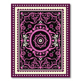 Pink Ornate Pink Mandala Floral Area Rug