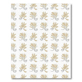Beige Botanical Outline Area Rug