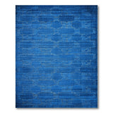 Indigo Blue Hexagon Geometric Area Rug