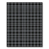 Bold Black White Plaid Checkered Area Rug