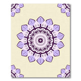 Purple Purple Mandala Boho Area Rug